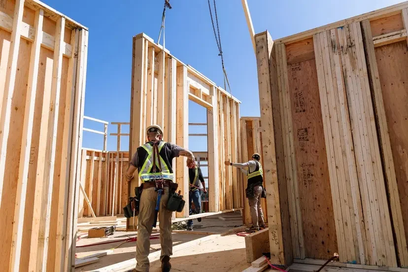Shawn Keyes on a mass timber construction site