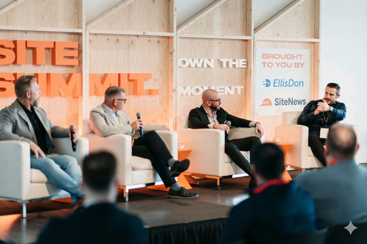 Shawn Keyes speaking on a panel at Site Summit