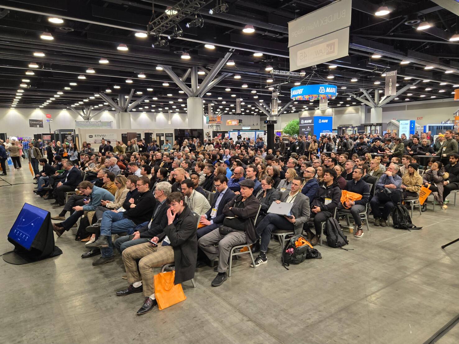 Audience at a WoodWorks BC BUILDEX event